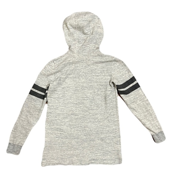H&M kids 10-12 years lightweight knit hoodie sweater, grey 100% cotton - Picture 3 of 4